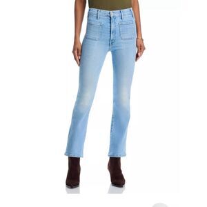 MOTHER Hustler Patch Pockets High-Rise Jeans Tune in Tune out size 32 NEW